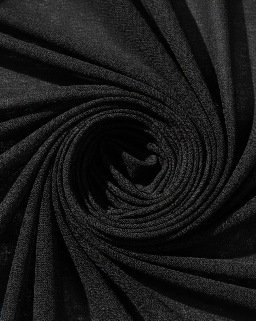 Black Mesh Bodycon Side Drawstring Detail Midi Dress