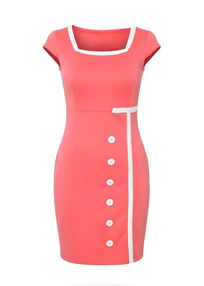 1950s Tailored Fit Style Pencil Vintage Chic Dress