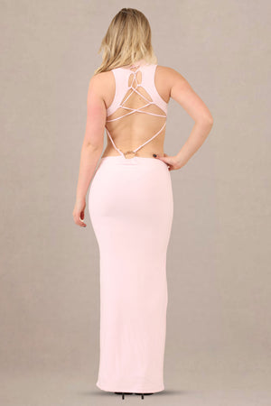 Maxi Dress in Slinky Fabric - Maxi Dress - Avinci