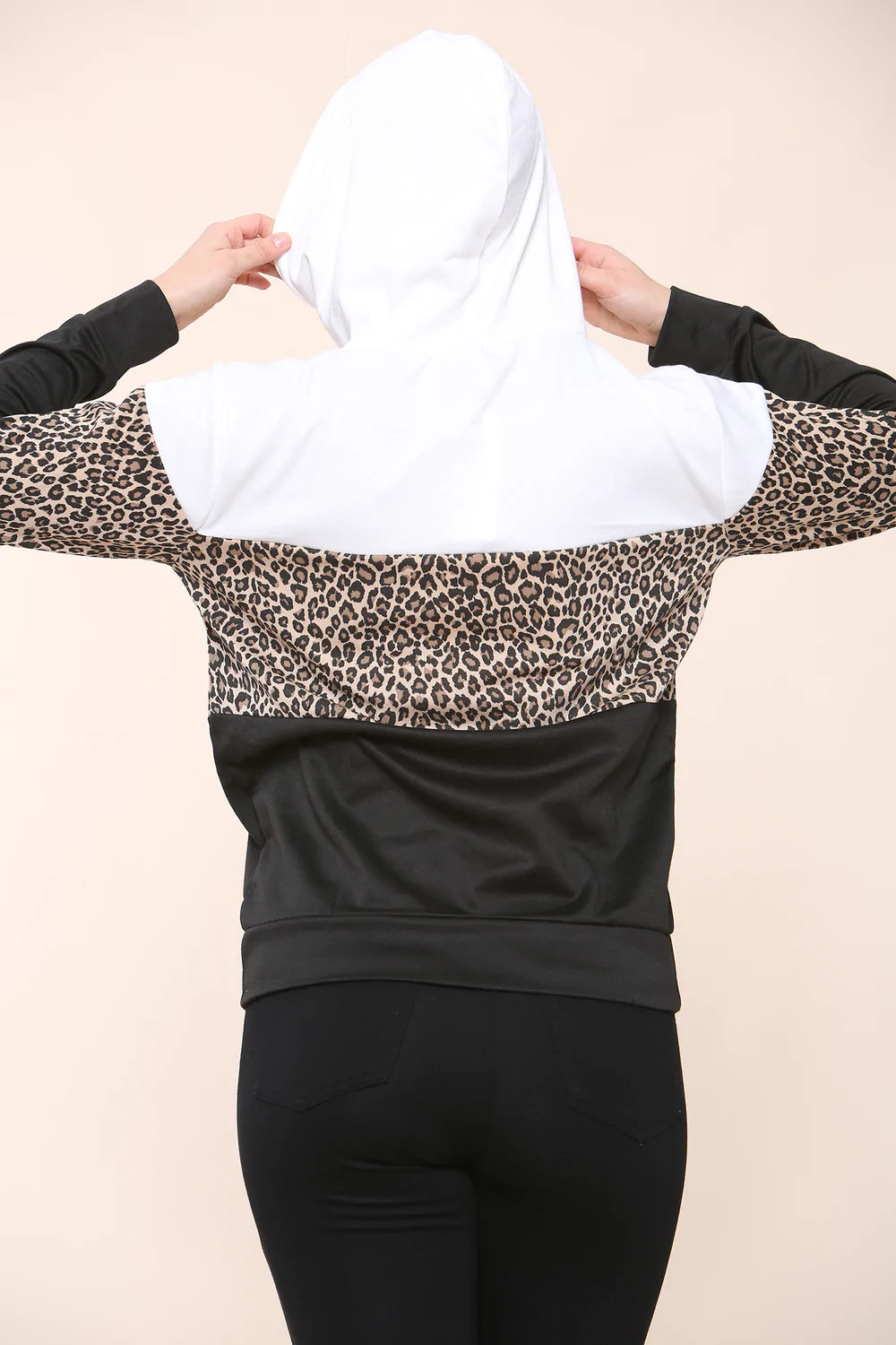 Leopard Print Casual Sweatshirt