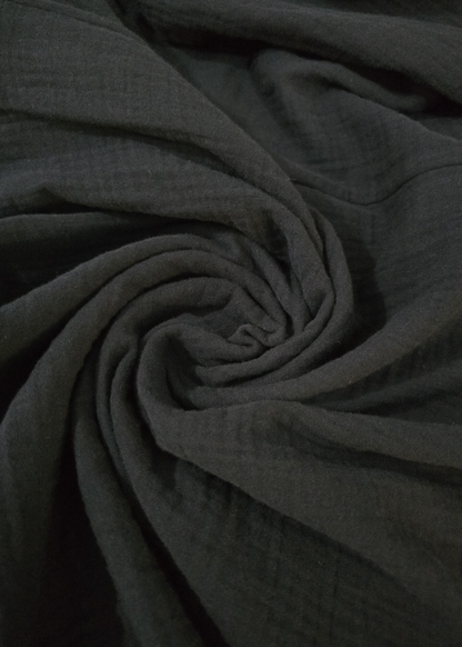 Black Stylish Circle Buckle Waist Belt Collared A-Line Dress