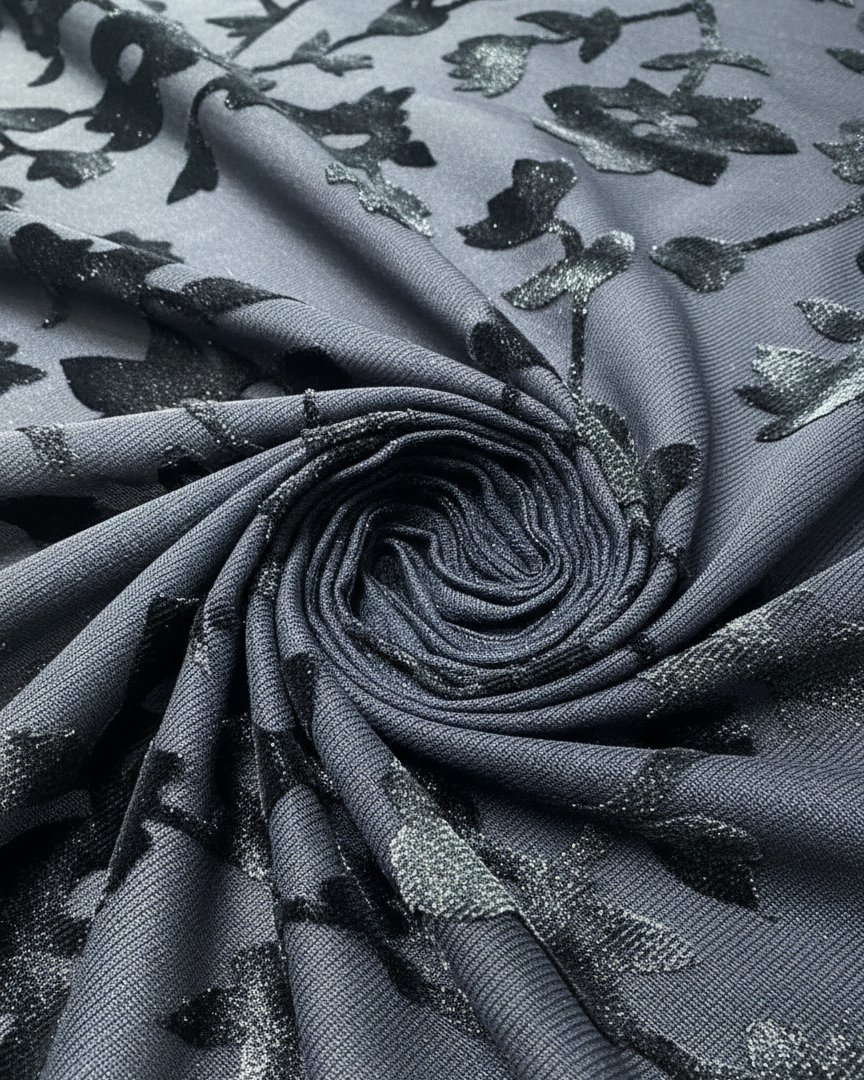 Black Bodycon Spaghetti Straps Floral Velvet Burnout Maxi Dress