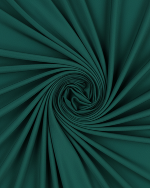 Green Draped Slim Fit Jersey Asymmetric Maxi Dress