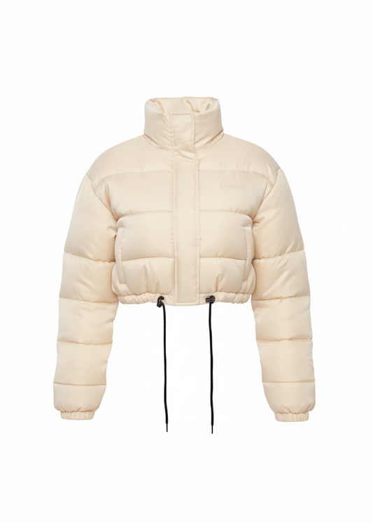 Nude Quilted Outerwear Stylish Winter Puffer Jacket