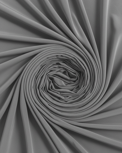 Grey Cowl Neckline Figure-Flattering Spaghetti Strap Dress