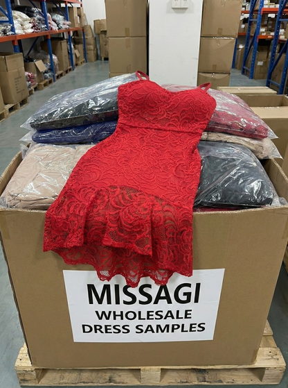 MISSAGI Wholesale Mixed Dress Sample Box - 25 Piece Assorted Pack