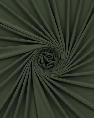 Khaki Ruched Slim Fit Jersey Sleeveless Midi Dress