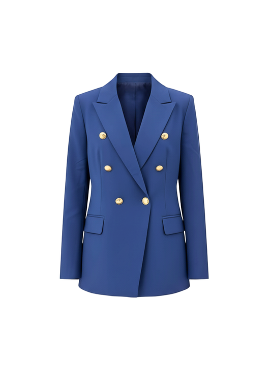 Navy Women's Tailored Double Breasted Blazer