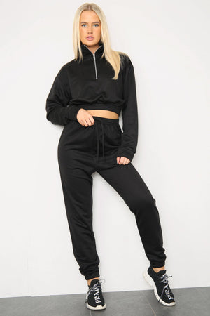 Co-ord Zipper Crop Top and Joggers