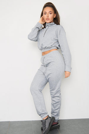 Co-ord Zipper Crop Top and Joggers