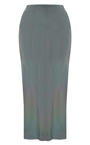 Shape Sea Green Slinky Fishtail Maxi Skirt