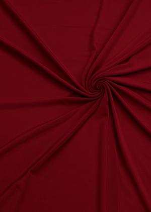 Wine Side Ruching Bodycon Full-Sleeve Jersey Evening Gown