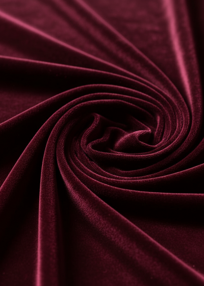 Wine Velvet Off Shoulder Velvet Bodycon Midi Dress