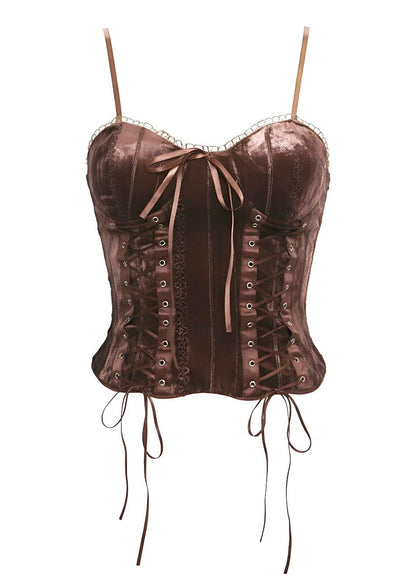 Figure-Hugging Slim Fit Strappy Bustier Top