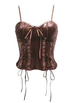 Figure-Hugging Slim Fit Strappy Bustier Top