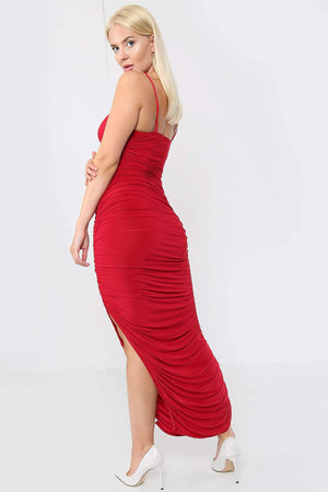 Ruched slinky Maxi Dress - Maxi Dress - Avinci