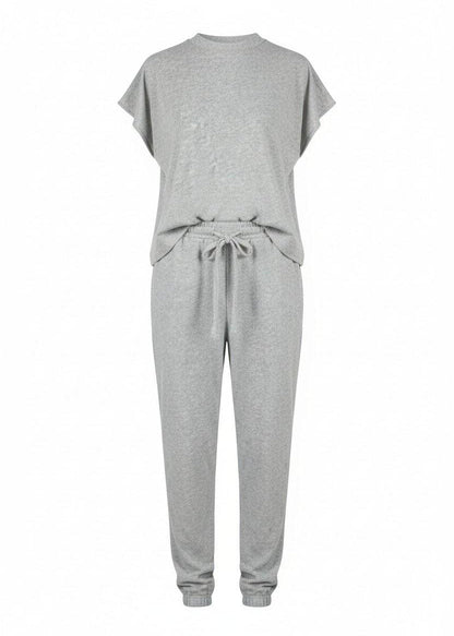 Short Sleeve Soft Cotton-Blend Boxy Co-Ord Set