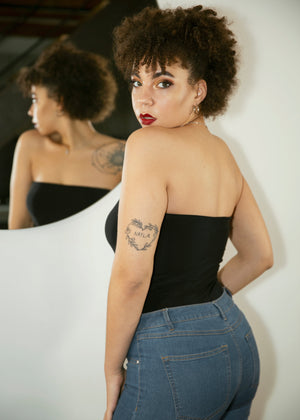 Bandeau Corset Bodysuit - Tops - Avinci