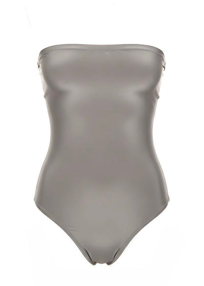 Slim Fit Strapless Bandeau Corset Bodysuit