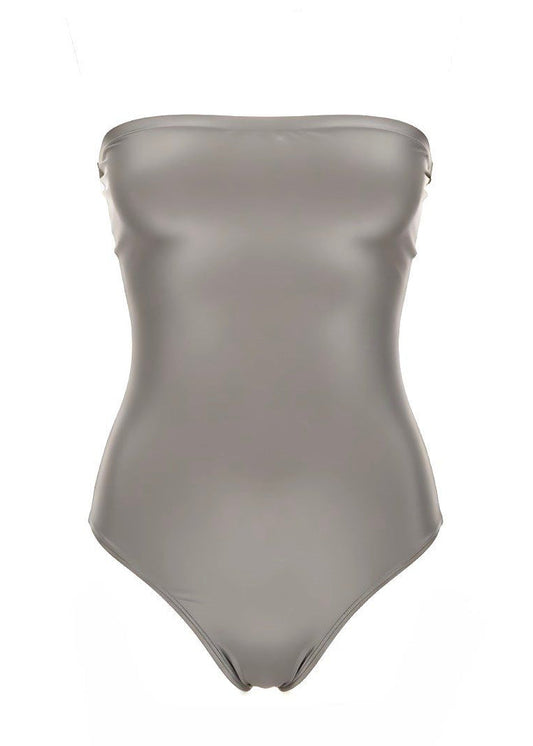 Slim Fit Strapless Bandeau Corset Bodysuit