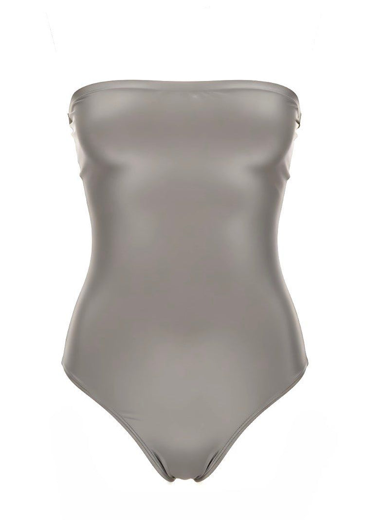 Slim Fit Strapless Bandeau Corset Bodysuit