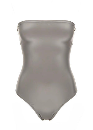 Slim Fit Strapless Bandeau Corset Bodysuit