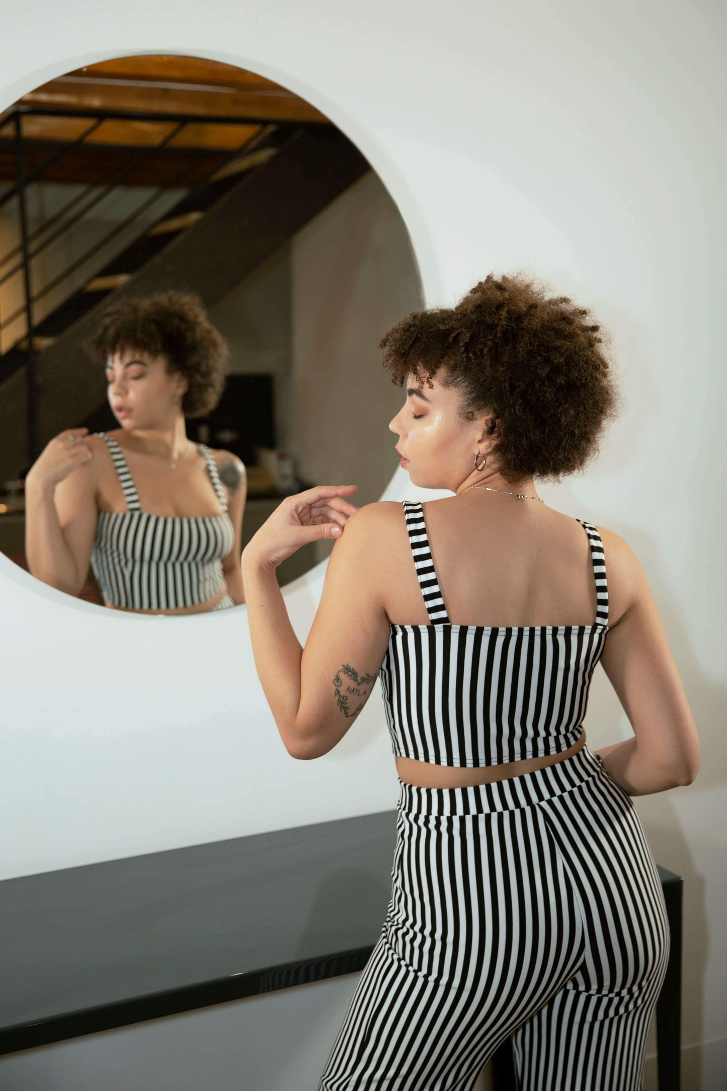 Shape Crop Top and Wide Leg Trousers Co-ord Set - Co-ords - Avinci